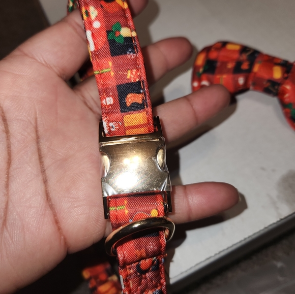 NWOT 3 piece christmas themed dog collar - Picture 4 of 5